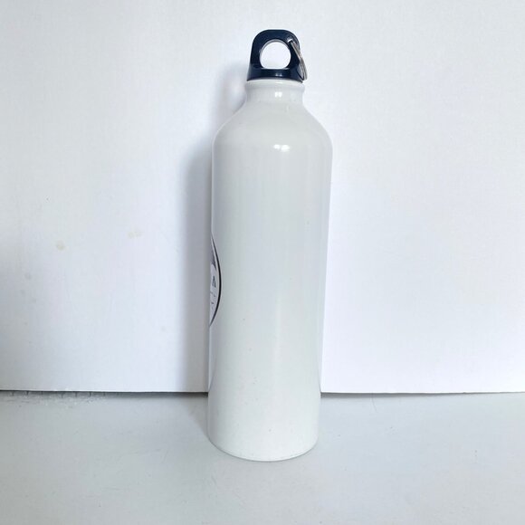 Rythmia White Metal Water Bottle With Black Screw Lid Clip 24 Oz Capacity - Picture 4 of 7